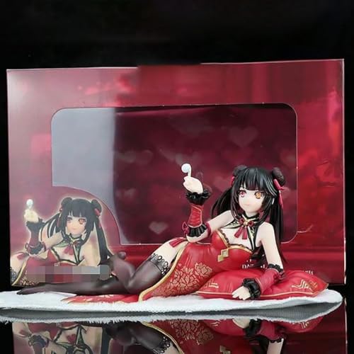 OPQRSTUVW Kanamori 10 cm Date A Live: Tokisaki Kurumi Actionfigur PVC Spielzeug Charakter Modell Dekoration Statue Geschenke Sammlerstücke (Farbe: Rot) von OPQRSTUVW