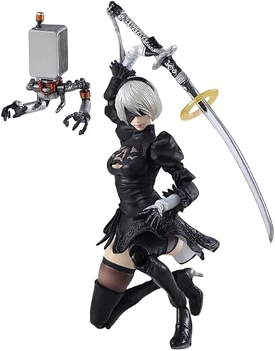 OPQRSTUVW Modelo de Anime Yorha No.2 Tipo B Figura de acción Juego Figura de PVC Personaje Modelo Coleccionable Estatua Juguetes de PVC 15 cm / 5,91 Pulgadas von OPQRSTUVW