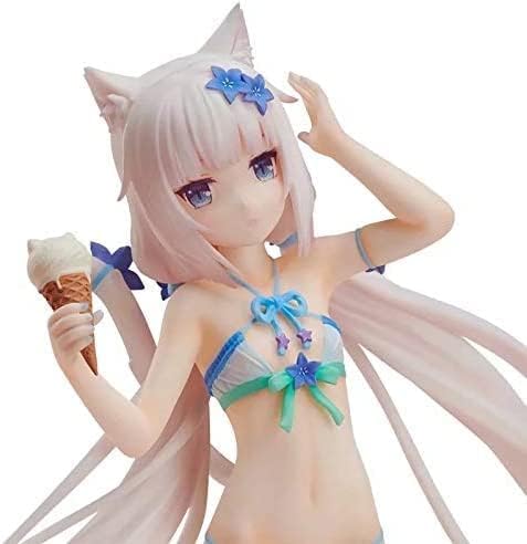 OPQRSTUVW NEKOPARA Vanille Schwimmen Eiscreme Badeanzug 2024 Neueste Anime Actionfigur Spiel Charakter Geschenk Handgemachte PVC-Kollektion Puppe von OPQRSTUVW