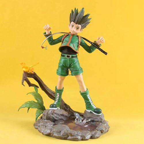 OPQRSTUVW Nmomoytu Gon Freecss Killua Zoldyck Kurapika Anime Actionfigur Spielzeug GK-Spiel PVC Statue Figurensammlung Modellpuppe 28 cm C von OPQRSTUVW