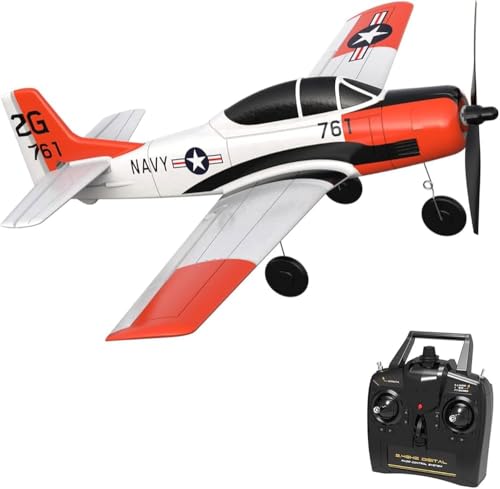 OPQRSTUVW OPQRSTUVW4CH RC Flugzeug, feste Flügelmaschine, Bubble-Fernbedienungsflugzeug, mit Propellerschutz und Xpilot-Stabilisierungssystem, langlebig, Geschenke, geeignet für Kinder von OPQRSTUVW