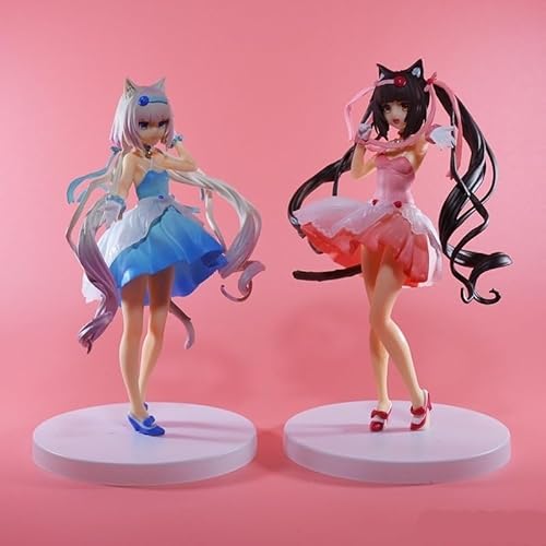 OPQRSTUVW OPQRSTUVWFigura de acción de Vainilla y Chocolate/Figura de Anime/Modelo de Personaje Pintado/Modelo de Juguete/PVC/artículo de colección de Anime 18 cm/7,1 Pulgadas (Größe: Schokolade) von OPQRSTUVW