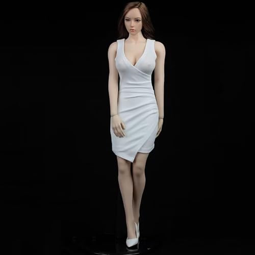 OPQRSTUVW Puppenkleidung im Maßstab 1/6, enges Kleid und Schuhe mit hohen Absätzen, Outfit für 30,5 cm große weibliche Actionfigur, Body Phicen/TBLeague (blau) von OPQRSTUVW