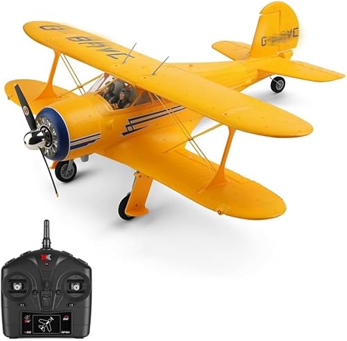 OPQRSTUVW RC Flugzeug, Doppeldecker 3D/6G System wie echtes Flugzeug, Fixed Wing Remote Control Aircraft Modell, Geeignet für Erwachsene Junge Geschenke von OPQRSTUVW