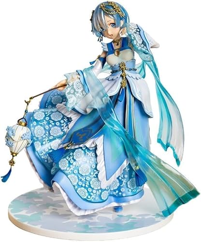 OPQRSTUVW Rem Han Chinesische Kleidung, Anime-Actionfigur, Statue, Sammlerstück, Dekoration, austauschbare Gesichtsfigur, PVC-Figur, Modell, Geschenk, 24,8 cm von OPQRSTUVW