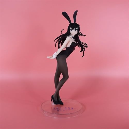 OPQRSTUVW Sakurajima Mai Bunny Girl Ver-Figur/Anime-Figur/bemaltes Charaktermodell/Spielzeugmodell/PVC/Anime-Sammelobjekt, 26 m von OPQRSTUVW