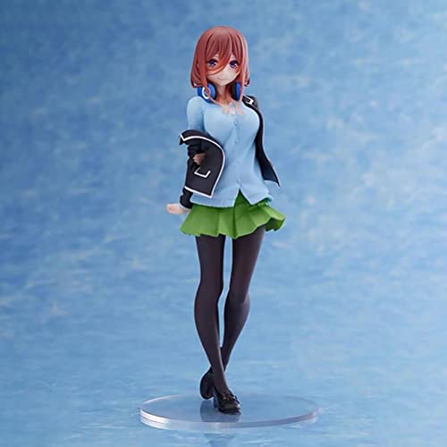 OPQRSTUVW The Quintessential Quintuplets Action-Figuren, Sammlerstück, Nakano Miku, Anime-Modellstatue, PVC, umweltfreundliche Materialien, geeignet für Zuhause, Büro, Schreibtisch, dekorative von OPQRSTUVW