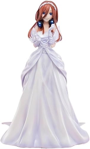 OPQRSTUVW The Quintessential Quintuplets Miku Nakano Wedding Ver. 1/7 Action Figure Figure Anime Figure Painted Character Model Toy Model PVC Anime Collector's Item, 24cm/9.4in von OPQRSTUVW