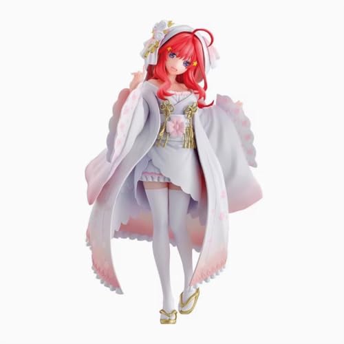 OPQRSTUVW The Quintessential Quintuplets Nakano Miku Actionfiguren, PVC-Material, geeignet für Geschenke, 20 cm, Weiß von OPQRSTUVW