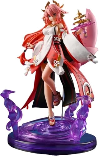 OPQRSTUVW Yae Miko Anime Figur Modell Statue Yae Miko Cosplay PVC Actionfigur Modell Toys Figur Sammlung Dekoration Geschenk (B) von OPQRSTUVW