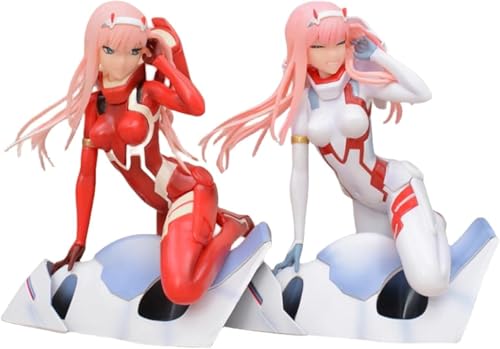 OPQRSTUVW Zero Two Racing Suit Estatua 1/12 Figura de acción/Figura de anime/modelo de personaje pintado/modelo de juguete/PVC/artículo de colección de anime 16 cm/6,3 pulgadas (Farbe: 2 Stück) von OPQRSTUVW