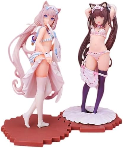 OPQRSTUVW &chocola 1/7 Figur/Anime-Figur/bemaltes Charaktermodell/Spielzeugmodell/Actionfigur/Cartoon-Spielzeugfiguren/niedliche Mädchen/Sammlung-Geschenk (2 Stück) von OPQRSTUVW