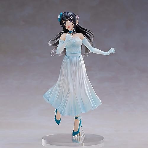 OPQRSTUVWjima Mai Figur PVC Statue Anime Actionfigur Modell Sammlung Puppe Dekoration Spielzeug Geschenk von OPQRSTUVW