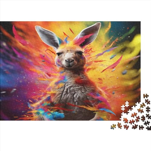 Känguru 1000 Teile Krawatter Puzzles Für Erwachsene Geburtstag Family Challenging Spiele Wohnkultur EduKatzeional Game Stress Relief 1000pcs (75x50cm) von OPSREY