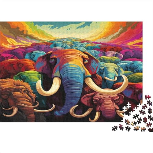 Mammut 1000 Teile Krawatter Puzzle Erwachsene Geschicklichkeitsspiel Für Die Ganze Familie Lernspiel Home Decor Geburtstag Stress Relief 1000pcs (75x50cm) von OPSREY