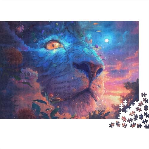 Riesiger Löwe Erwachsene Puzzle 1000 Teile Sternenhimmel Lernspiel Moderne Wohnkultur Family Challenging Spiele Geburtstag Entspannung Und Intelligenz 1000pcs (75x50cm) von OPSREY