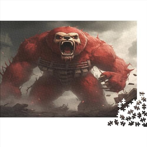 Roter Orang-Utan Erwachsene Puzzles 1000 Teile Eisenr Geburtstag Lernspiel Geschicklichkeitsspiel Für Die Ganze Familie Home Decor Stress Relief 1000pcs (75x50cm) von OPSREY