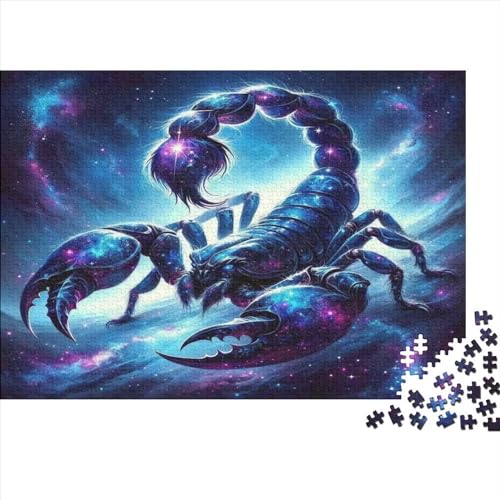 Skorpion 1000 Teile Sternenhimmel Puzzles Erwachsene Lernspiel Familie Challenging Games Moderne Wohnkultur Geburtstag Stress Relief Toy 1000pcs (75x50cm) von OPSREY