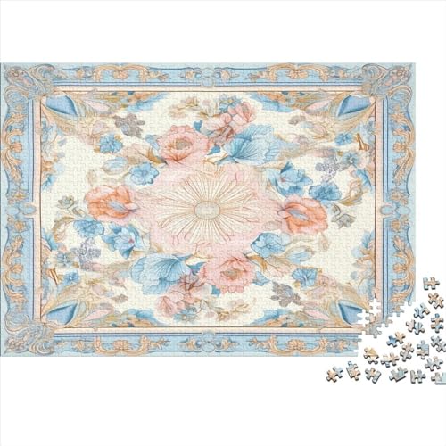 Traditionelle chinesische Blumen 1000 Teile Für Erwachsene Puzzles Family Challenging Games Home Decor EduKatzeional Game Geburtstag Stress Relief 1000pcs (75x50cm) von OPSREY