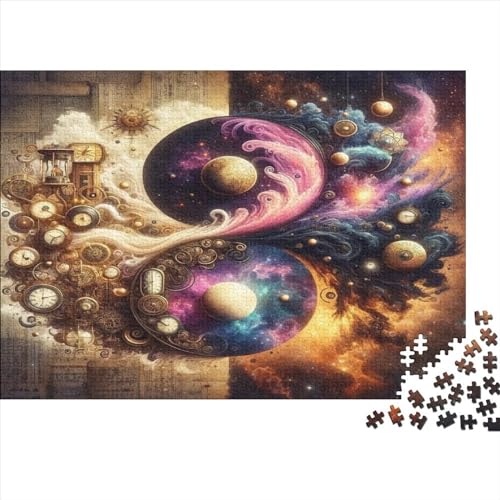 Traditioneller chinesischer Stil Puzzles Für Erwachsene 1000 Teile Uhr Moderne Wohnkultur Geburtstag Educational Game Familie Challenging Games Stress Relief 1000pcs (75x50cm) von OPSREY