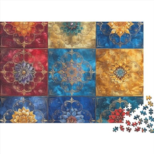 Wunderschöne Blumen Puzzle 1000 Teile Pfingstrosen Für Erwachsene Geburtstag Family Challenging Spiele Wohnkultur Lernspiel Stress Relief Toy 1000pcs (75x50cm) von OPSREY