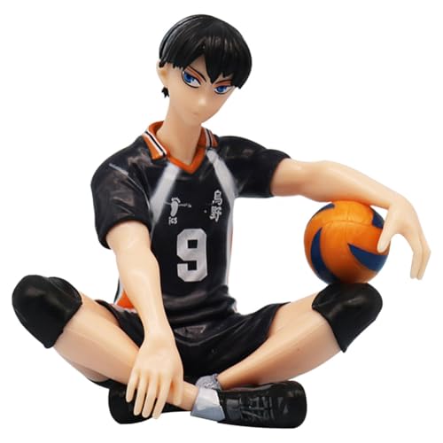 Kageyama Statue Nudelstopper-Figur Modell,Haikyu - Kageyama Figur Volleyball Jungen Nendoroid,Haikyuu Figur Hinata Syouyou Kageyama Statue Nudelstopper Figur Modell Sitzendes Tischmodell Anime-Puppen von OPVXZAD