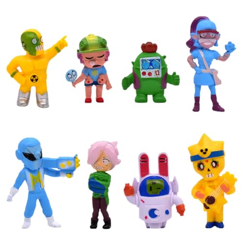 OPVXZAD 8 Stück Wilderness Stars Minifiguren zum Sammeln,Action Figures Stars Collectible Figures Spke Spielzeugfigur Mehrpersonenkampf Figur Ornaments Modell Spielzeug für Desktop-Dekoration von OPVXZAD