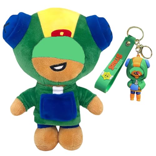 OPVXZAD Kuscheltier& Schlüsselanhänger Brawler Collectable Plüsch Soft Plüschpuppe Brawler Plüschtier Soft Plüschtier Brawler Stars Plüschkissen Figuren Plush für Geburtsta von OPVXZAD