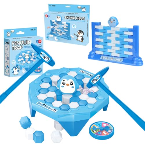 Pinguin Spiel,Pinguin Escape Gesellschaftsspiele,Ice Pick Pinguin Challenge,2-4 Spieler Kinder Familie Spaß Spiel,Kinderspiele,Eisbrecher-Spiel,Kinder Party Spiele Alter 3+,Fun Familie Brettspiele von OPVXZAD