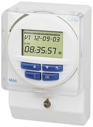 ORBIS Zeitschalttechnik OB250512 Aufputz-Zeitschaltuhr digital Wochenprogramm, Tagesprogramm 3000W I von ORBIS Zeitschalttechnik