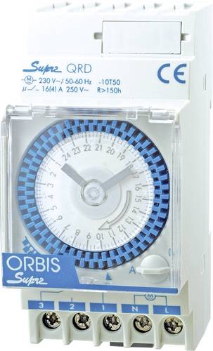 ORBIS Zeitschalttechnik SUPRA QRD 230V Hutschienen-Zeitschaltuhr analog 230 V/AC von ORBIS Zeitschalttechnik