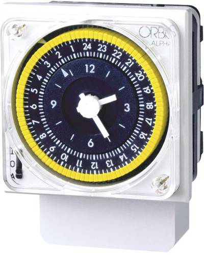 ORBIS Zeitschalttechnik OB270323 Zeitschaltuhr für Hutschiene ALPHA QRS 230 V/AC Wochenprogramm von ORBIS Zeitschalttechnik