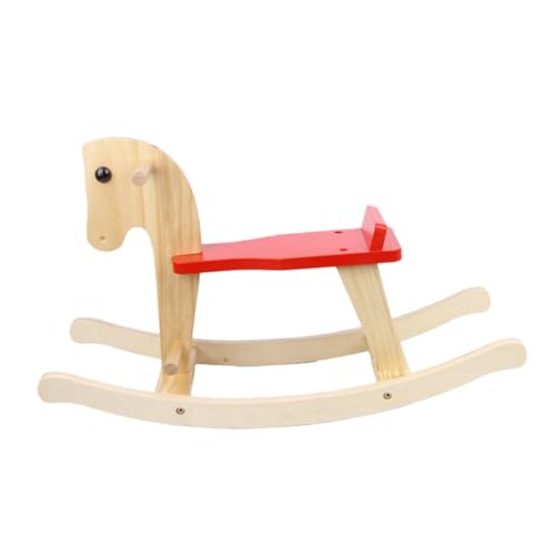 1 Stück Holzpferd Schaukelstuhl Spielzeug Spielzeug Kleinkind Reiten Spielzeug Kleinkind Reitpferd Rocker Pferd Für Kleinkind Holzpferd Stuhl Holz Schaukelpferd Stuhl Für Kinder ORFOFE von ORFOFE