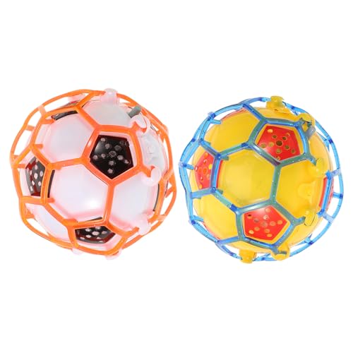 2st Leuchtender Fußball Musical Musik Springender Ball Leuchtkugel Für Kinder Leuchtender Hüpfball Mini-leuchtkugel Leuchtende Hüpfbälle Elektrische Kugel Fußball Im Wasser Plastik ORFOFE von ORFOFE