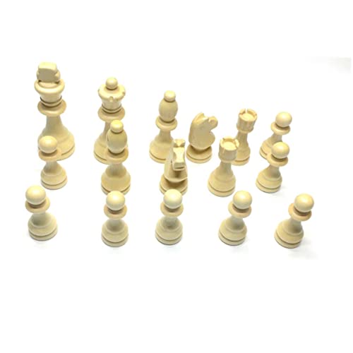 32 Stück Magnetisches Schachbrett Unterhaltung Schach Schachspielfiguren Ersatz Für EIN Schachspiel Chinesisches Schach Schachbretter Für Erwachsene Schachfiguren Hölzern Weiß ORFOFE von ORFOFE