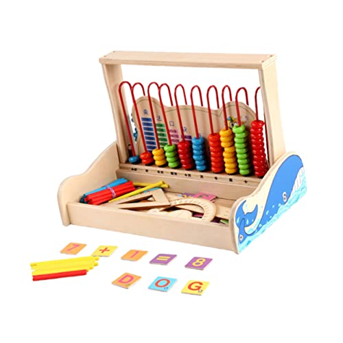 ORFOFE 1 Satz Abakusständer Mehrzweck-Abakus Mathe-Abakus Lernentwicklungsspielzeug Kinder spielset Abacus for Abacus Toy Kinderspielzeug pädagogische Werkzeuge hölzern Colorful von ORFOFE