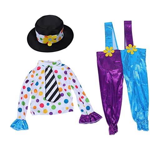 ORFOFE 1 Satz Abschlussball-Clown-kostüm Lustige Clownkostüme Performance-kostüm Junge Kleid Kleidung Abschlussballkleid Für Kinder Partykostüm Clownkostüm Für Kinder Kinderkostüme Stoff von ORFOFE