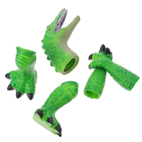 ORFOFE 1 Satz Dinosaurier-fingerpuppe Rollenspiel Fingerpuppe Rollenspielhand Realistische Dinosaurierspielzeuge Kinder Dino Handpuppe Dinosaurier-Spielzeug Rollenspielspielzeug Vinyl von ORFOFE