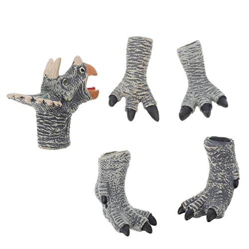 ORFOFE 1 Satz Dinosaurier-fingerpuppe Tierkopfpuppen Tiere Tierhandschuhpuppe Dino-fingerpuppe Zoofreunde Handpuppe Tierpuppe Handschuhe Puppe Handpuppe Mit Offenem Mund Handpuppen Vinyl von ORFOFE