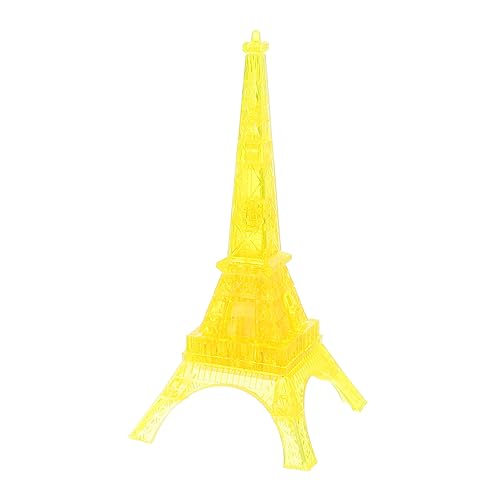 ORFOFE 1 Satz Eiffelturm-Bausteine interaktives Spielzeug Kinder Puzzle bauspielzeug Kinder Spielzeug Eiffelturmverzierung 3D-Puzzle-Modell geo 3D-Rätsel Eiffelturm rätsel Plastik Yellow von ORFOFE