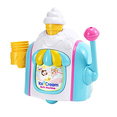 ORFOFE 1 Satz Eiscreme-blasenmaschine Kinderspielzeug Badespielzeug Für Kleinkinder Eiswürfel Badespielzeug Für Mädchen Eisbad Bubble-eismaschine Sprudelbad Badeautos Spielzeug Schaum Abs von ORFOFE