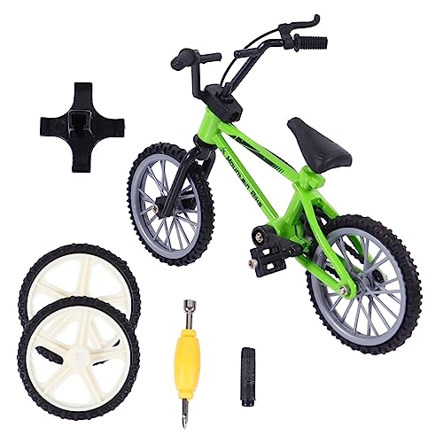 ORFOFE 1 Satz Fingerrad Mini-MTB Miniatur Simulationsrad Mini- Mini-Bikes Spielzeug für Kinder Finger Fahrrad Schreibtisch Spielzeug Mini-Fingerbike Fingerfahrräder Plastik Green von ORFOFE