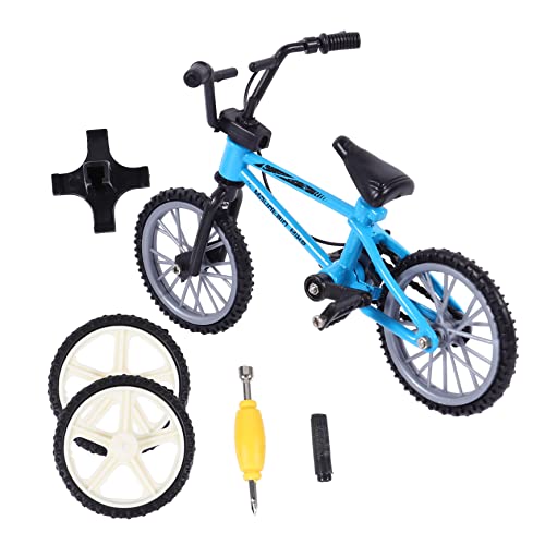 ORFOFE 1 Satz Fingerrad Spielzeug für Kinder kinderspielzeug Mini Mountainbike Spielzeug Miniaturfiguren Miniatur-Fingerspielzeug Simulationsfahrrad Desktop-Bike Aluminiumlegierung Blue von ORFOFE