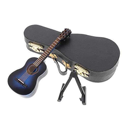 ORFOFE 1 Satz Gitarrenmodell Kinder Gitarre Musikinstrumente für Babys Schreibtisch Dekoration Klassische Gitarre Kleinkindspielzeug Mini-Gitarre Miniaturdekoration Miniatur Gitarre Holz von ORFOFE