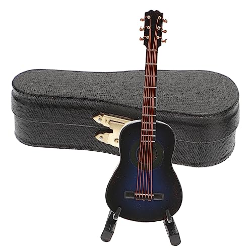 ORFOFE 1 Satz Gitarrenmodell Musikalisches Spielzeug Miniaturen Foto Kinder Dekor Spielzeuge -Gitarre Musikspielzeug Für Kinder Kleine Gitarre Nachahmung Gitarre Blue Kupferdraht von ORFOFE