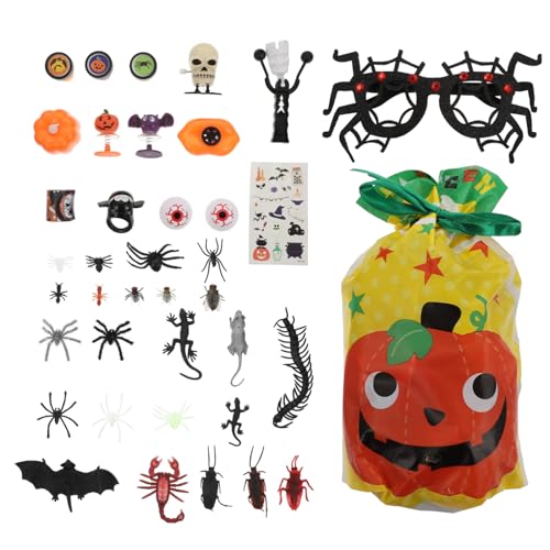 ORFOFE 1 Satz Halloween-Requisiten Halloween-augäpfel Halloween-Goodie-Bag-gefälligkeiten Halloween-simulationsspielzeug Halloween-Party-Spielzeug Simulationswurm Plastik Colorful von ORFOFE