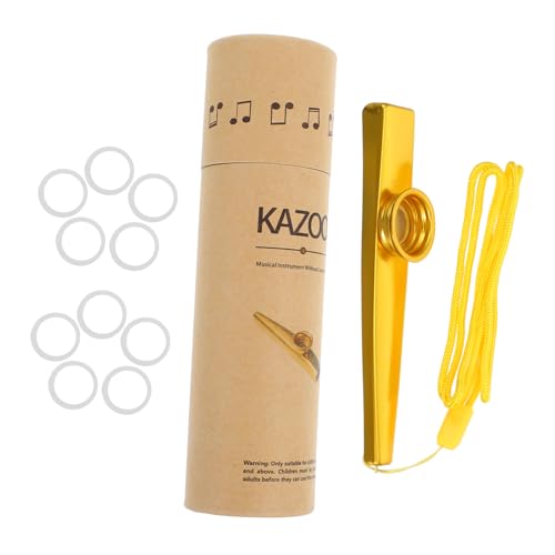 ORFOFE 1 Satz Kazoo-Set Kazoo für Anfänger Kinder-Kazoo Gitarren-Kazoo-Partner Kazoo- Kazoo für Kinder Kazoo aus Metall kleines Kazoo-Instrument Kinder üben Kazoo Aluminiumlegierung von ORFOFE