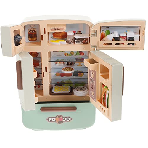 ORFOFE 1 Satz Küchensimulation Kühlschrank Mini-Spielzeug Mini-Verse Machen Daraus Einen Mini-kühlschrank Spielkühlschrank Für Kinder Mini-Essen Puppenhaus Möbel Spielzeug Mikro Plastik von ORFOFE