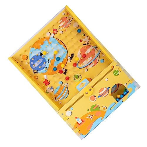 ORFOFE 1 Satz Kugelfänger Aus Holz Kinderspielzeug Interaktives Labyrinth-Spiel Minibällchen Für Kinder Kugelbahnspielzeug Für Kinder Puzzle-Spielzeug Labyrinth Denksportaufgabe Hölzern von ORFOFE