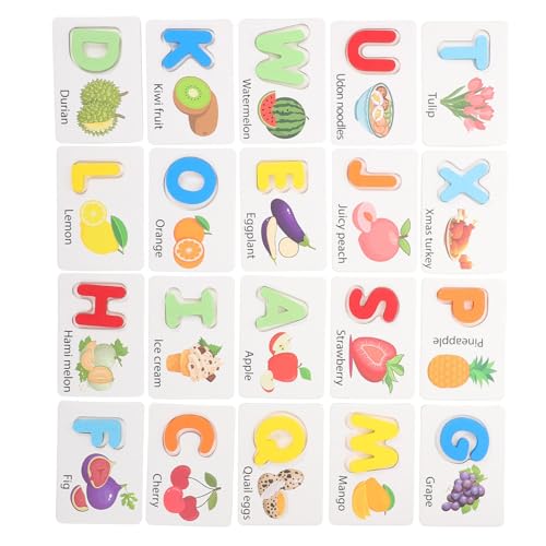 ORFOFE Vorschul-lernspielzeug Montessori-Alphabet-Karten Holzpuzzle Für Jungen Und Mädchen Spielzeug von ORFOFE